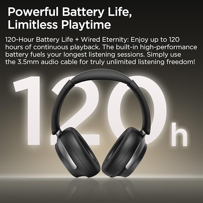 Hybrid Active Noise Cancelling Headphones: Wireless Over Ear Bluetooth 6.0 - Image 8