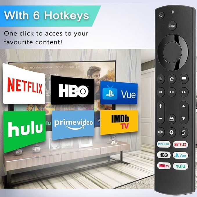 Replacement for Insignia/Toshiba/Pioneer Fire TV Remote, Universal Compatible - Image 4