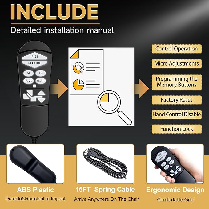 ZKAD-5 5 Pin Lift Chair Remote Only Fit - Image 8