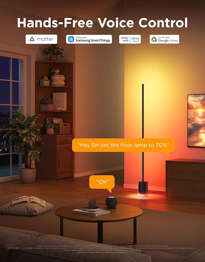 Govee Floor Lamp 2, Warm Cool White LED, Compatible - Image 4