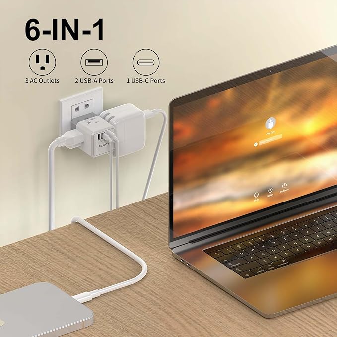 Cruise Ship Essentials, 3-Side Outlet Splitter - Image 3