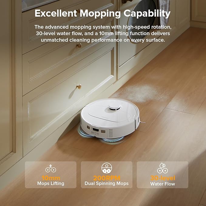 roborock Qrevo Series Robot Vacuum and Mop, 8000Pa Suction, Upgraded from Qrevo - Image 4