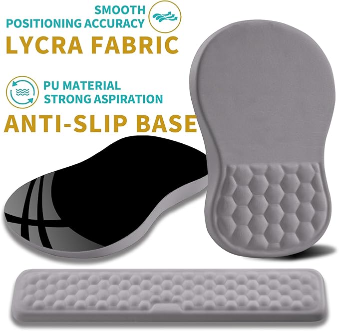 Hokafenle 2 In 1 Ergonomic Mouse Pad Wrist Support & Wrist Rest - Image 6