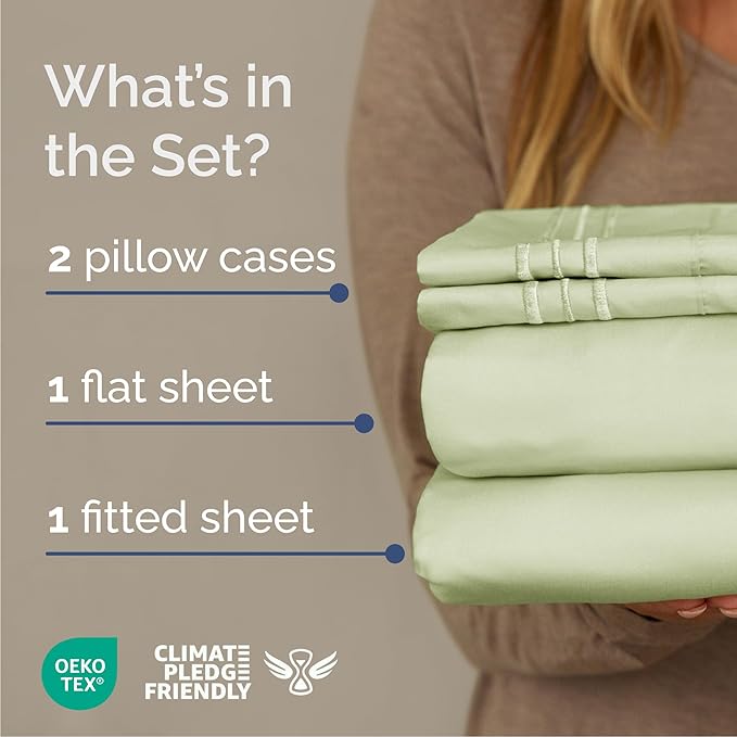 Queen Size 4 Piece Sheet Set - Image 2