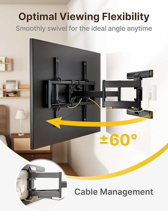 monTEK Full Motion TV Wall Mount - Image 5