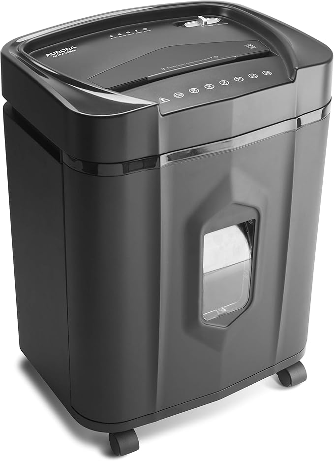 Aurora AU1415XA 14-Sheet Crosscut Paper/CD and Credit Card Shredder/ 5-Gallon - Image 7