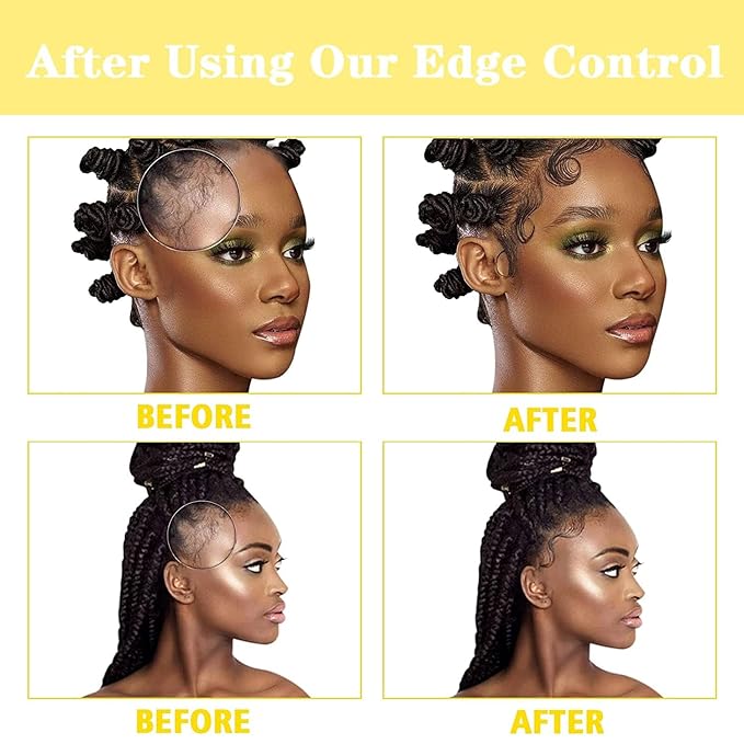 8.25 OZ Edge Control Wax for Women, Non-greasy Edge Smoother for Back Hair - Image 4