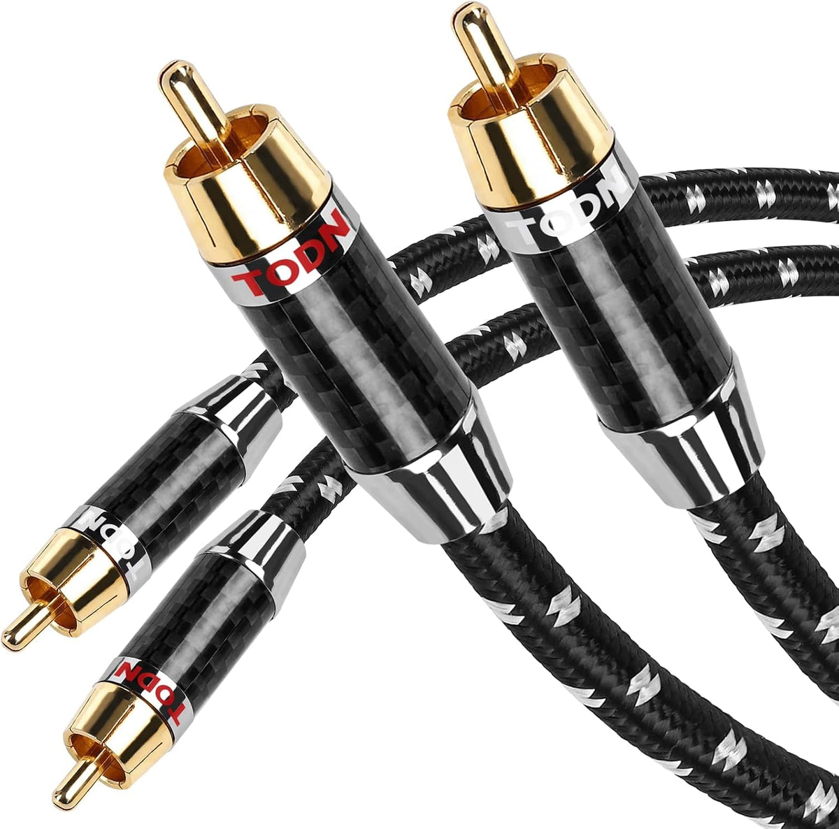 TODN Auidophile 2RCA Male to Male Stereo Audio Cable, OFC RCA Cables