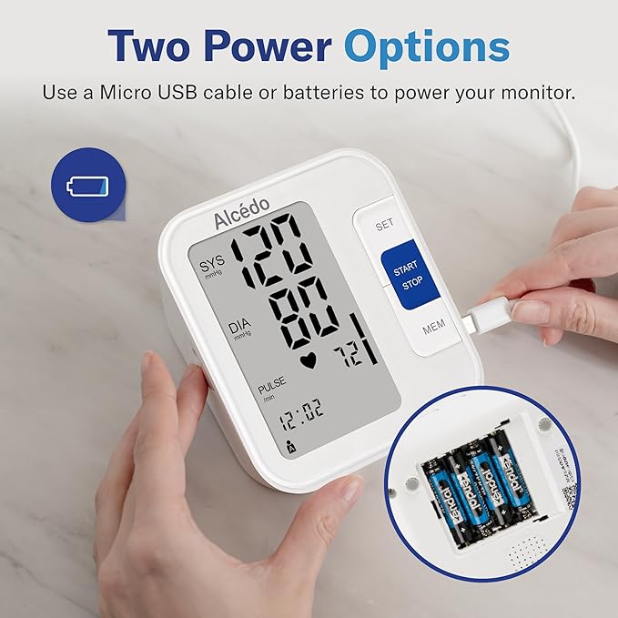 Alcedo Blood Pressure Monitor for Home Use, Automatic Digital BP Machine - Image 8