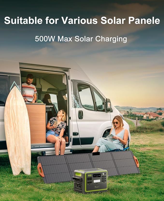 FOSSiBOT F2400 Portable Power Station 2400W, 2048Wh LiFePO4 Battery Solar - Image 9