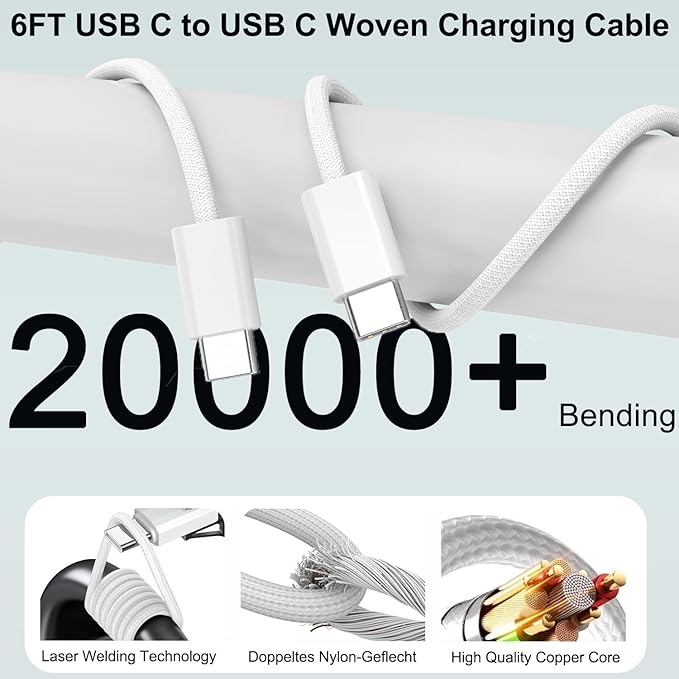 iPhone 17 16 15 Charger Fast Charging 20W Type C Charger Fast Charging - Image 5