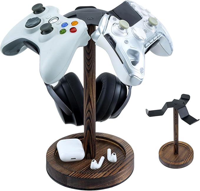 MyGift Industrial Matte Black Metal Headphone Stand by MyGiftHome