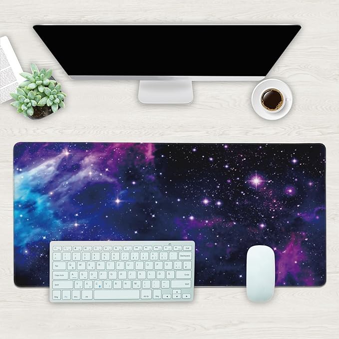 Desk Mat, Galaxy Nebula Universe Space Extended Gaming Mouse Pad Large - Image 2