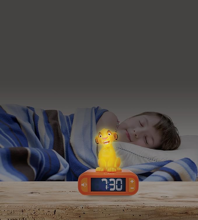 LEXiBOOK, Disney The Lion King, Simba Nightlight Alarm Clock, Sounds and - Image 4