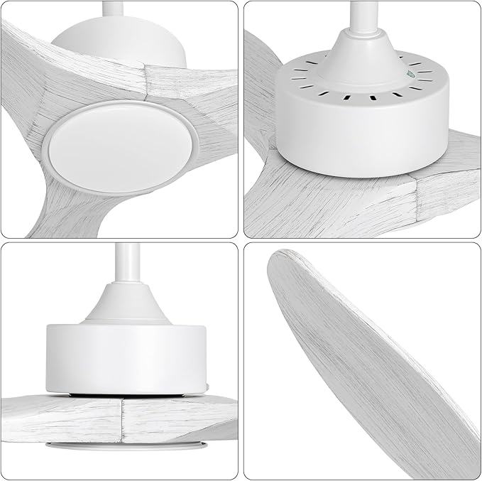 revoici 52 Inch White Ceiling Fan - Image 4