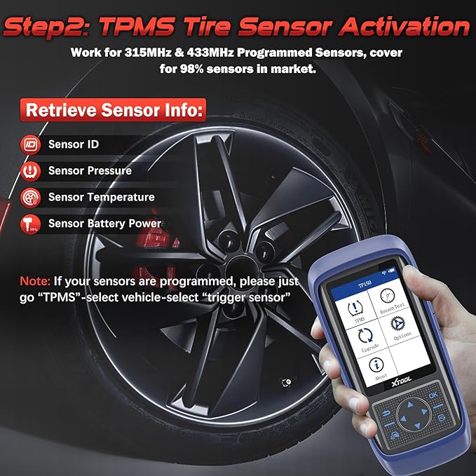 XTOOL TP150 TPMS Programming Tool, 2026 TPMS Relearn Tool, Activate/Relearn All - Image 5