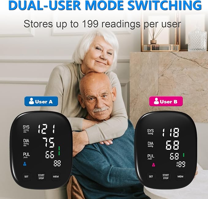 Blood Pressure Monitor, Automatic Upper Arm Blood Pressure Monitors - Image 5