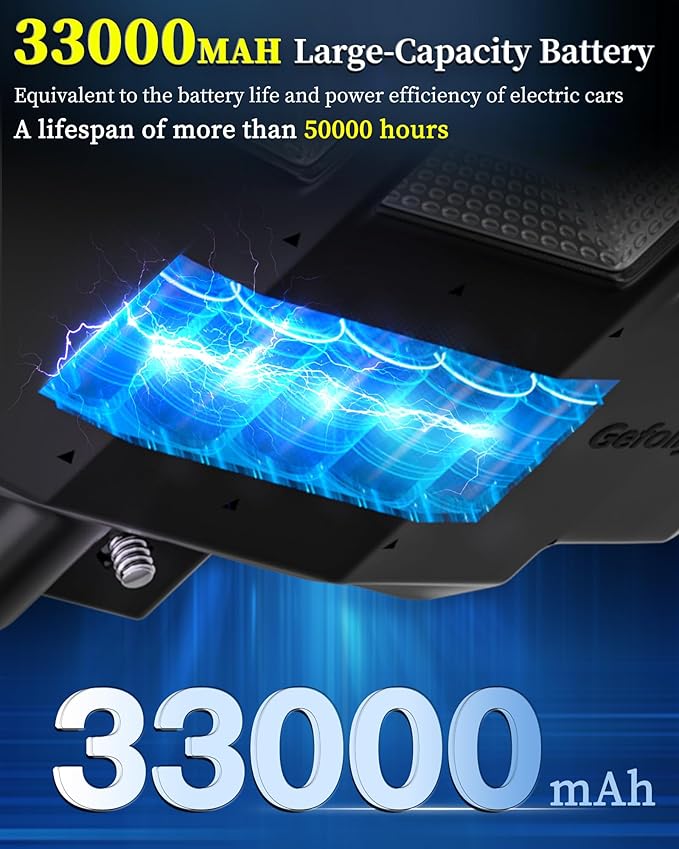 Gefolly SL-9600W Solar Street Light Outdoor 780000LM Wide Angle Commercial - Image 4