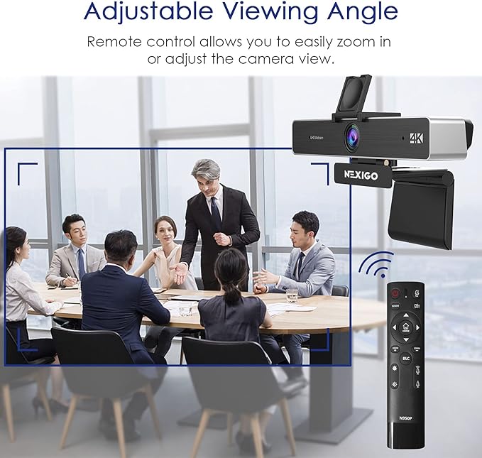NexiGo Zoom Certified, N950P 4K Zoomable Webcam, RF Remote, Sony_Starvis Sensor - Image 3