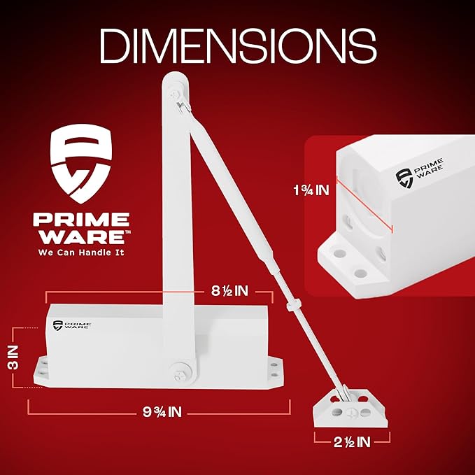 PrimeWare DC-600 Automatic Adjustable Door Closers - Image 2