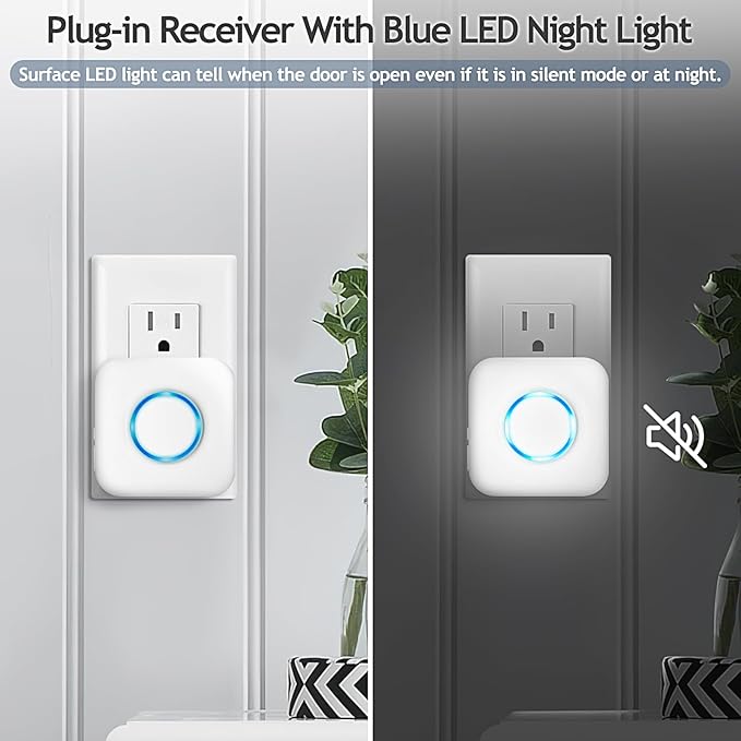 Door Chime, Satisure Door Sensor Chime When Door Opens, Door Entry Alarm - Image 9