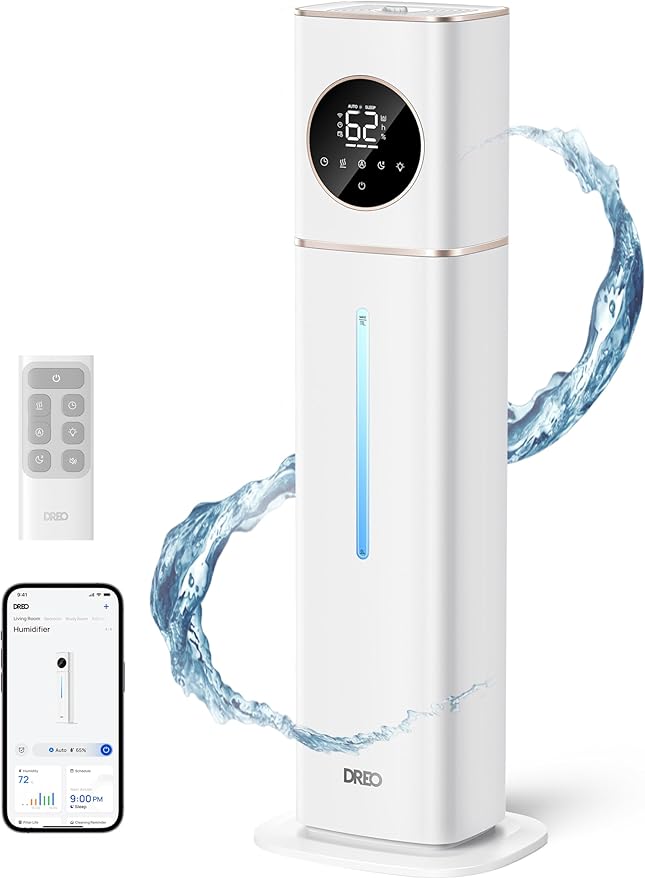 DREO HM735S 11L Smart Humidifier Large Room 700 ft², 100H Cool Mist Air by DREO