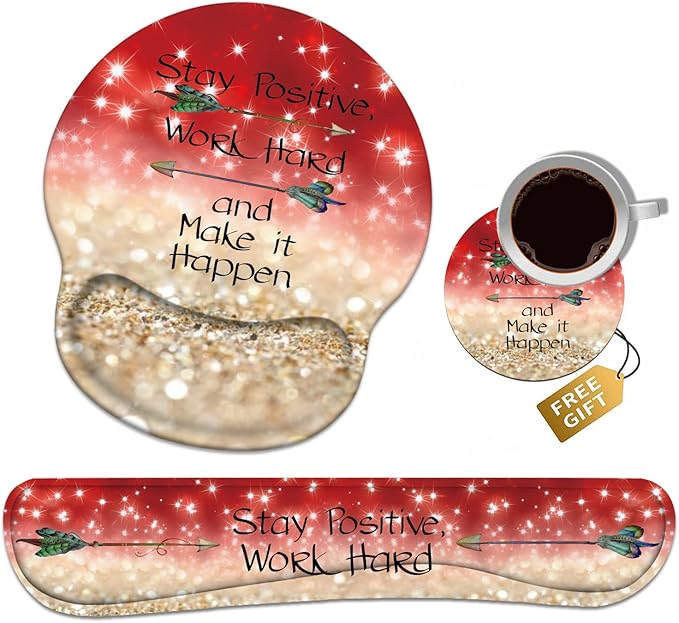 Keyboard Wrist Rest + Mouse Pad Wrist Support Set by Unknown