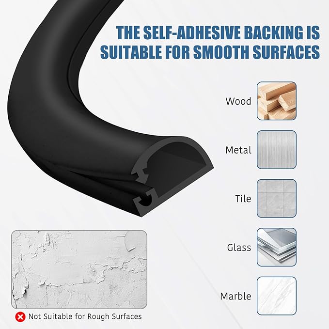 Silicone Wall Wire Hider, Side Open Wire Covers - Image 5