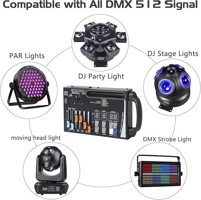 DMX Lighting Console, 54 Channels DMX Controller - Image 4