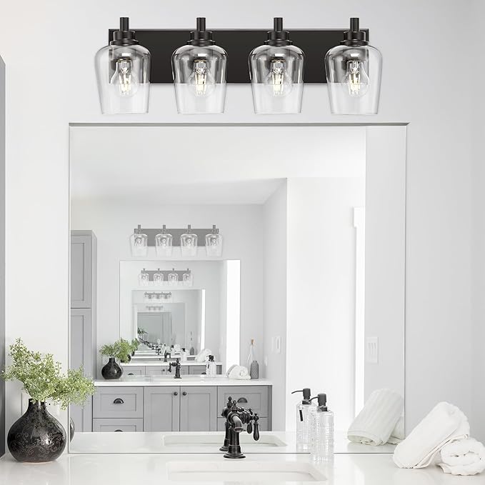 METWET Bathroom Light Fixtures, 4-Light Modern Vanity Light - Image 7