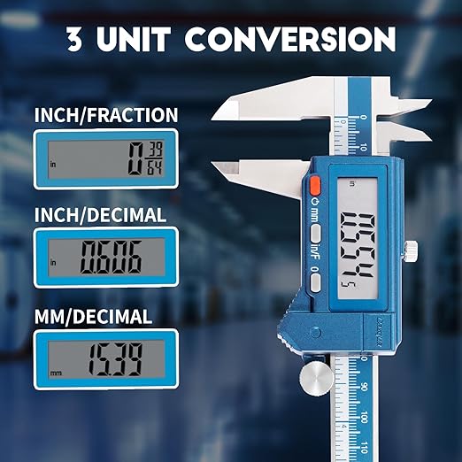Dasqua 6” IP54 Digital Caliper, Stainless Steel Water-Resistant Precision - Image 2