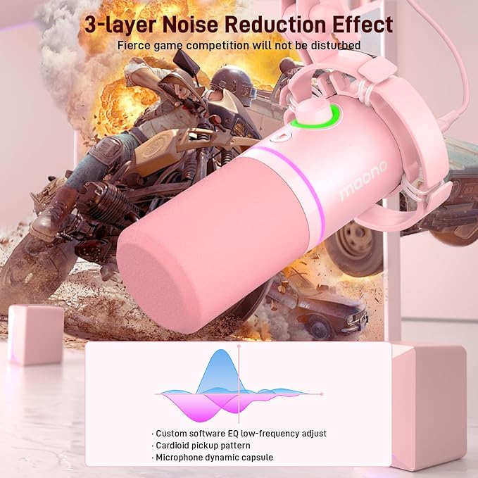 MAONO XLR/USB Dynamic Microphone Kit, RGB Gaming Mic - Image 8