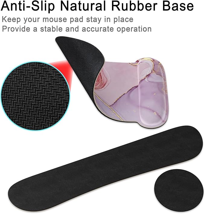 Keyboard Wrist Rest Memory Foam Ergonomic Mouse Pad - Image 4