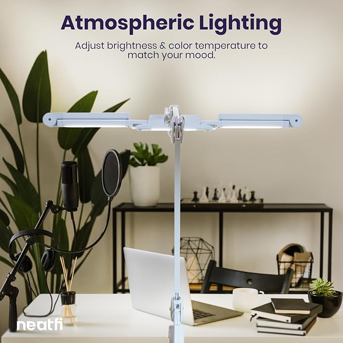 Neatfi 3, 000 Lumens LED Desk Lamp, 360 SMD LEDs, CRI 95, Adjustable Light Modes - Image 9
