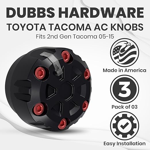 2nd Gen Tacoma Accessories AC Knob Upgrade - Image 3