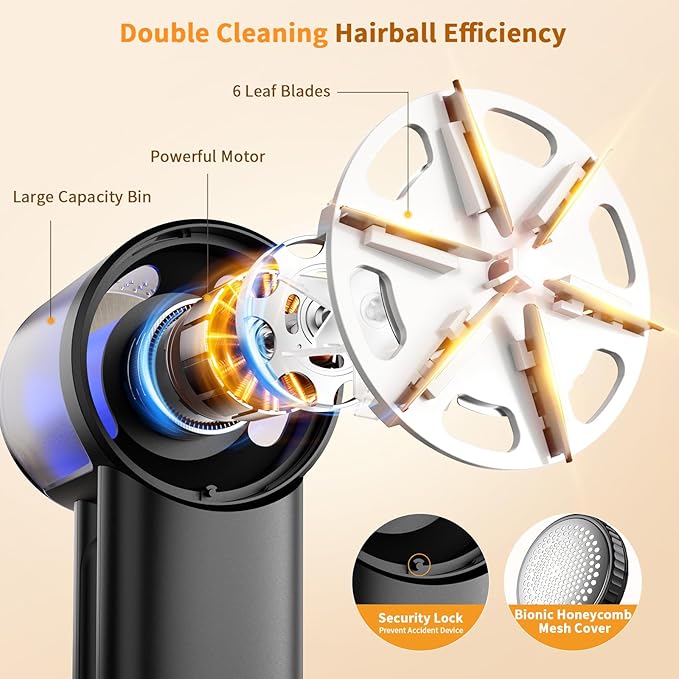 coldSky Fabric Shaver Rechargeable, 2-in-1 Electric Fabric Shaver & Lint Remover - Image 4