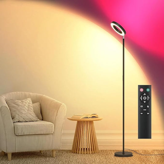 42W Dual-Sided Floor Lamp, RGB Color Changing LED Standing Lamp by Pesken
