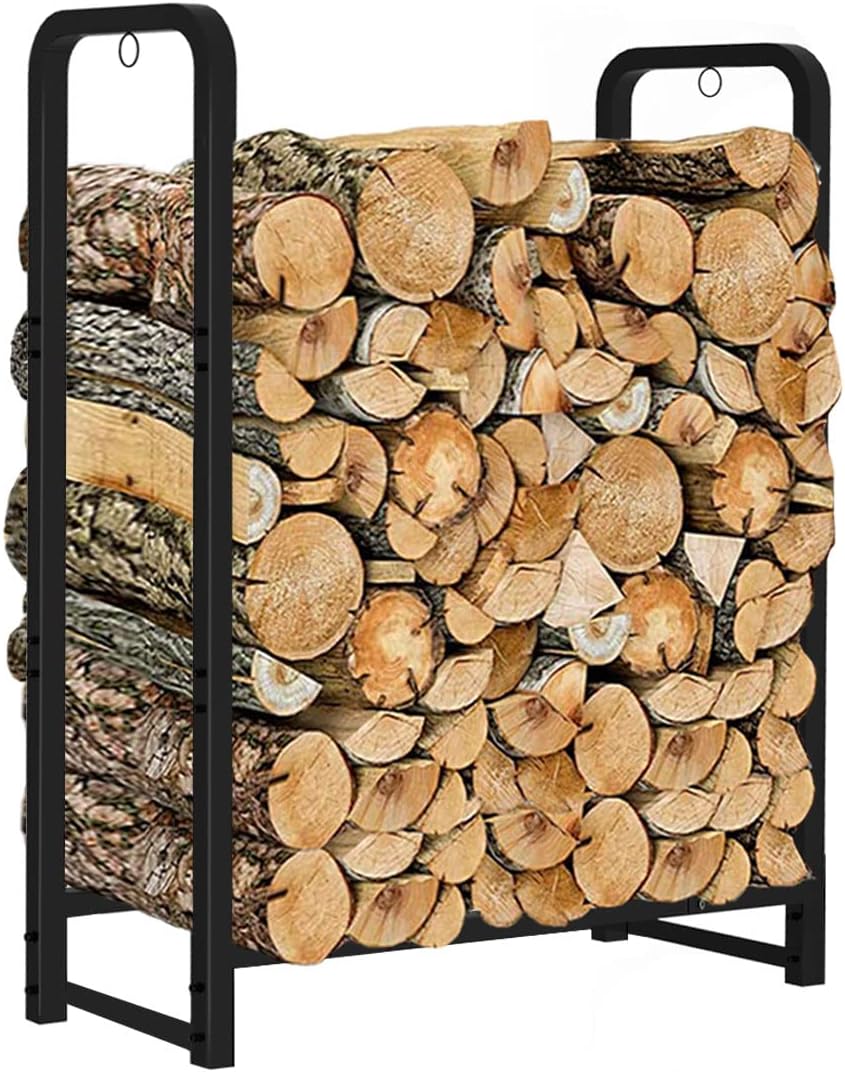 firewood rack stand 2ft heavy duty logs holder, main product view