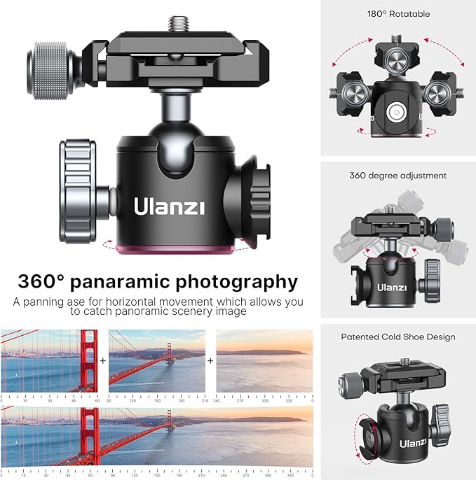 Portable Desktop Mini Tripod PICTRON MT-24 Compact Camera Tripod Aluminum Alloy - Image 3
