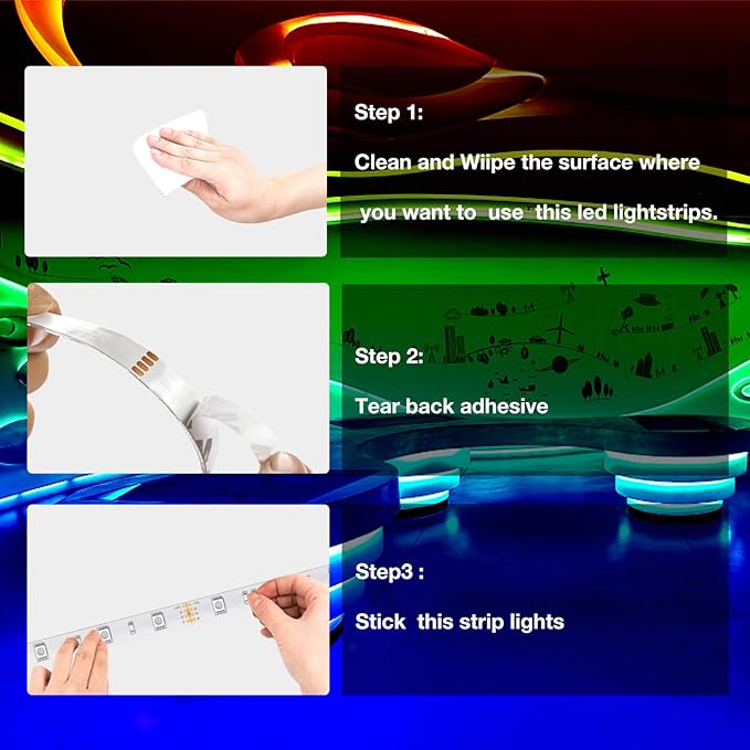 DAYBETTER Smart RGB Led Strip Lights, 50ft Led Lights - Image 5
