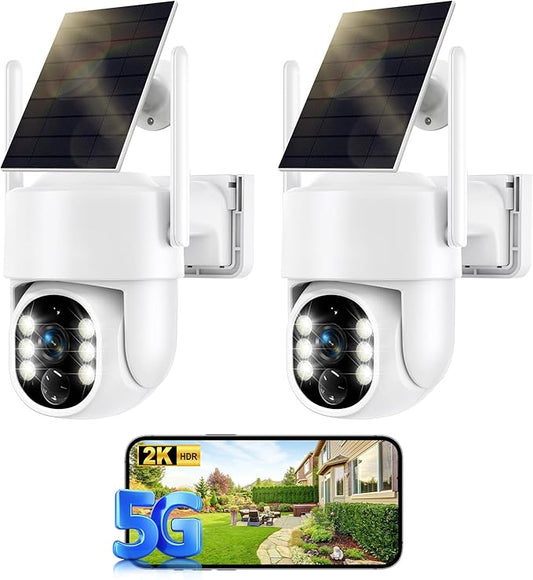 Noaheye Solar Security Cameras Wireless Outdoor, 5G&2.4GHz Cameras by Unknown
