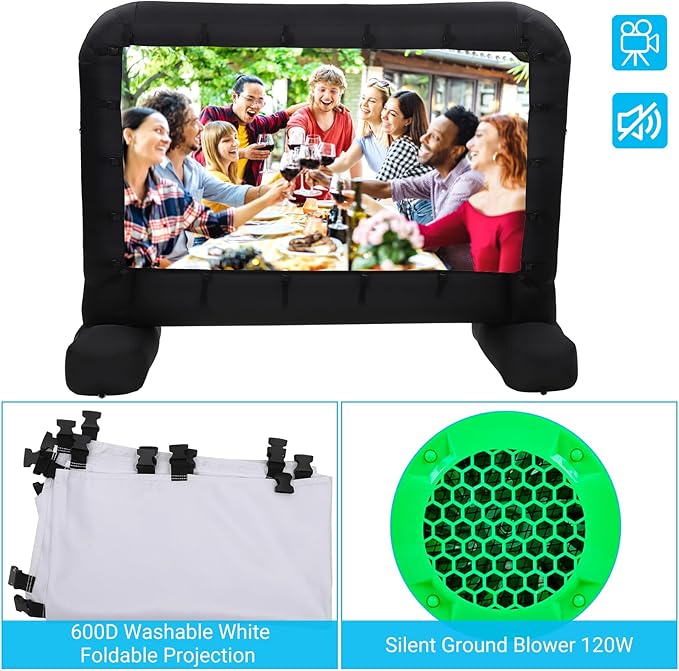 14Ft Inflatable Movie Projector Screen, Outdoor Movie Screen - Image 3
