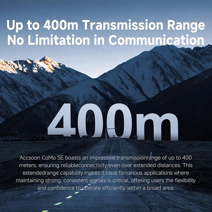 Accsoon Como SE Wireless Headset Intercom System 3-Person Full Duplex 1312ft - Image 2
