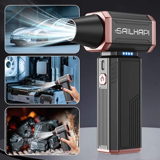 SAILHAPI Electric Air Duster, 300000RPM High-Speed Cordless Blower Fan - Image 8