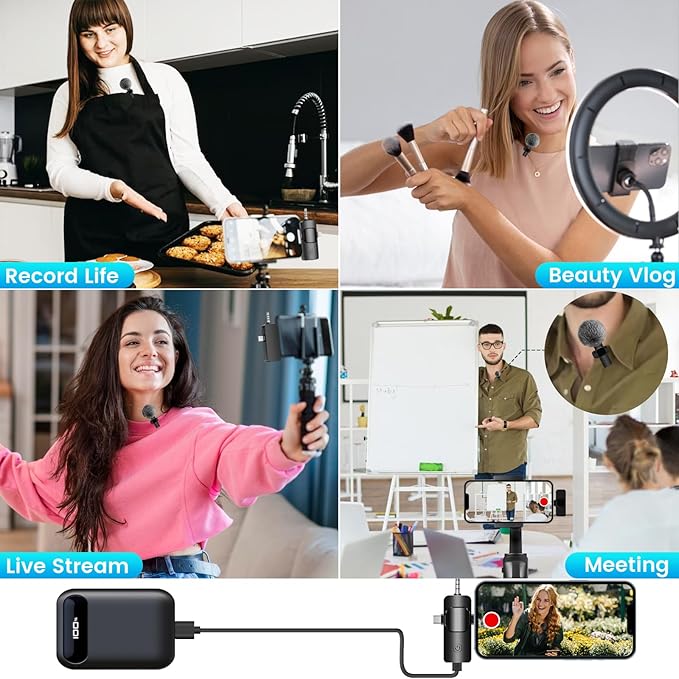 4 in 1 Wireless Lavalier Microphone - Image 7