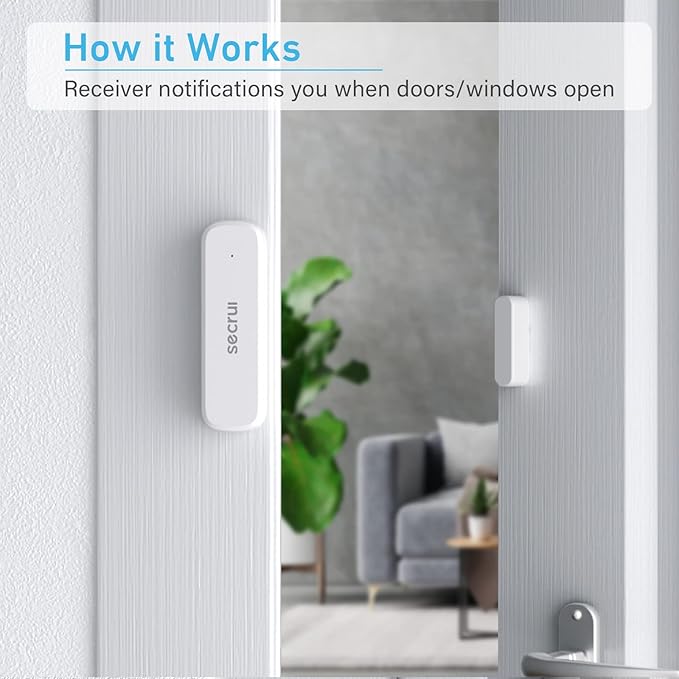 SECRUI Door Chime with Adjustable Volume –Wireless Entry Alert with 52 Chimes – - Image 2