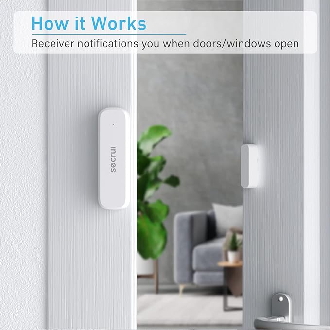SECRUI Door Chime with Adjustable Volume –Wireless Entry Alert with 52 Chimes – - Image 6