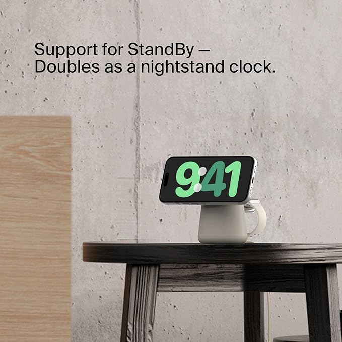 Belkin 2-in-1 Qi2 Wireless Charging Dock 15W Fast Charge iPhone Charger - Image 5