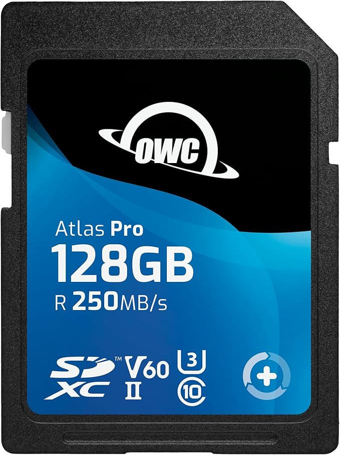 OWC Atlas Pro 128GB SDXC UHS-II V60 Media Card by OWC