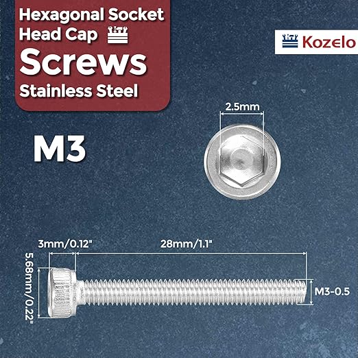 Kozelo 40pcs Socket Head Cap Screws - Image 2